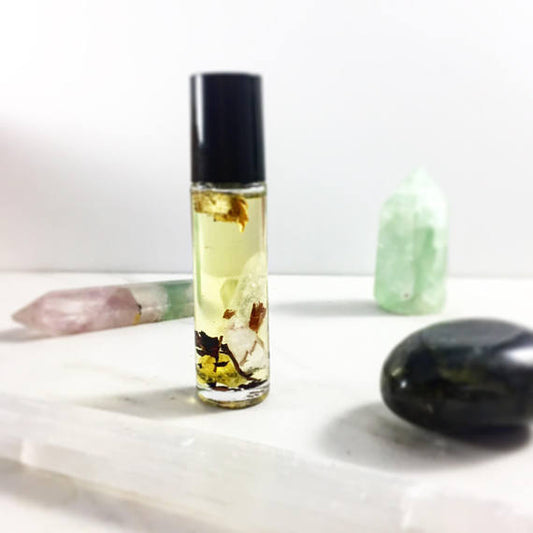 Limited Edition Frankincense Crystal Infused Essential Oil Roll-On